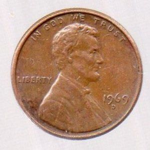 1969 D Lincoln Cent - Estate Coinage